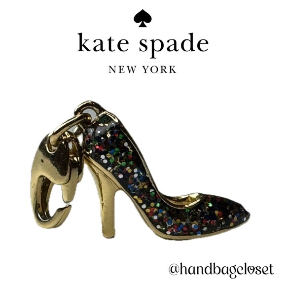 KATE SPADE Glitter High Heal Shoes CHARM (No Bracelet) - Picture 1 of 5